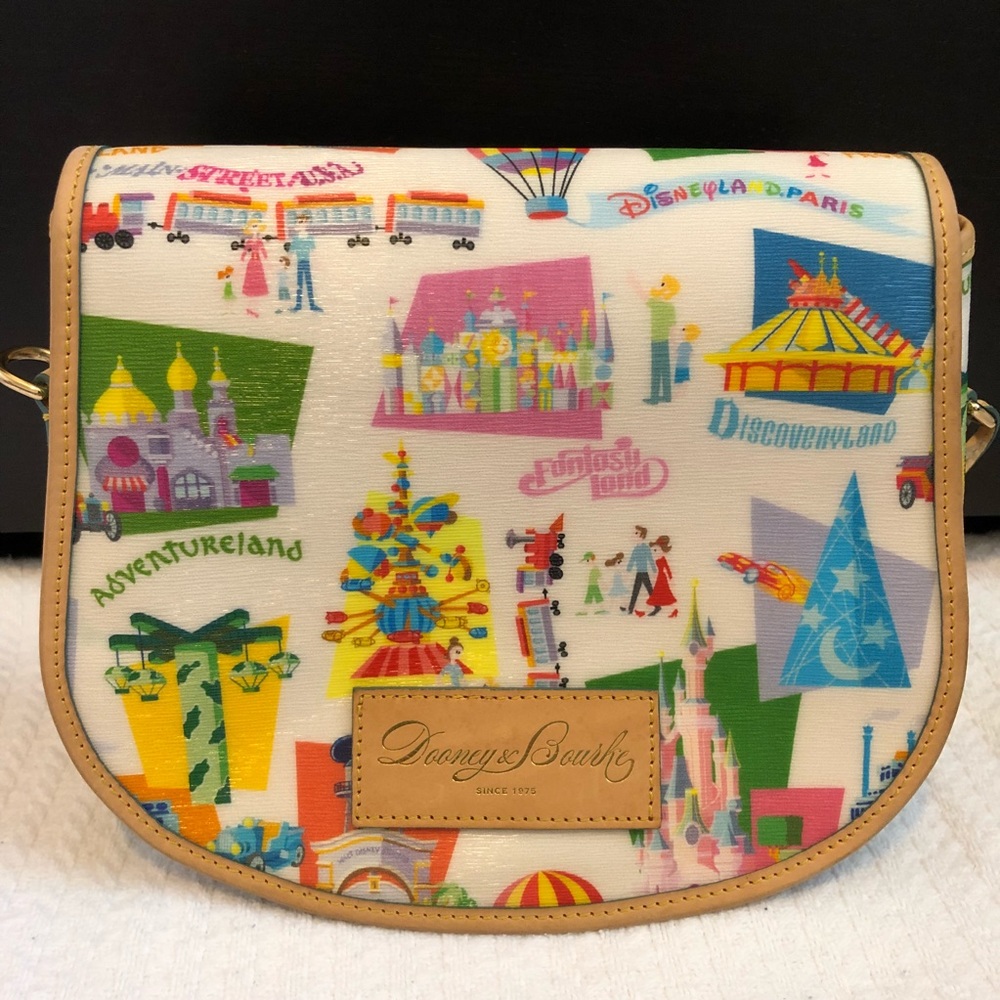 VGUC Rare Disney Dooney & Bourke Paris Messenger